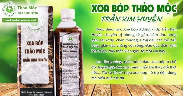 Tác dụng thần kì của thảo mộc xoa bóp Trần Kim Huyền